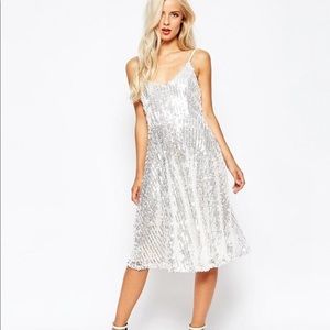 ASOS True Decadence - white sequin dress